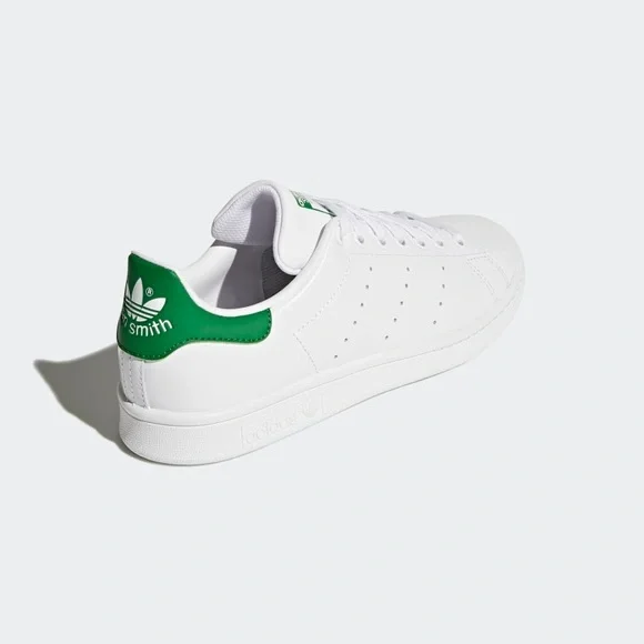 Stan Smith Adidas Women's White Sneakers with Green Accents NWT 9.5 - Picture 6 of 13